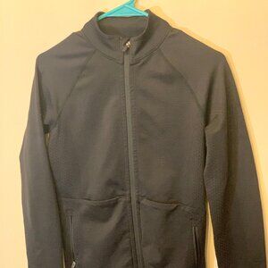Figs ContourKnit Scrub Jacket Black -T13